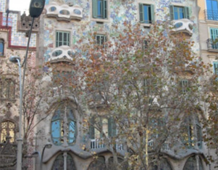 Image showing a building in Gaudi Style, Barcelona.